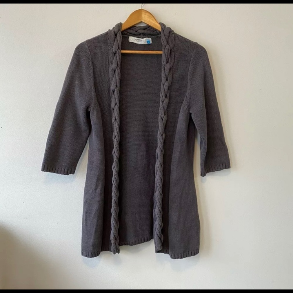 Anthopologie Sparrow Braided Knit Cardigan A1